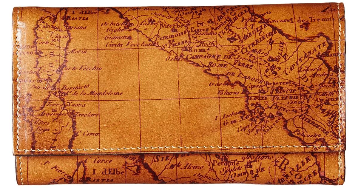 Patricia Nash Signature Map Terresa Wallet in Brown for Men Lyst
